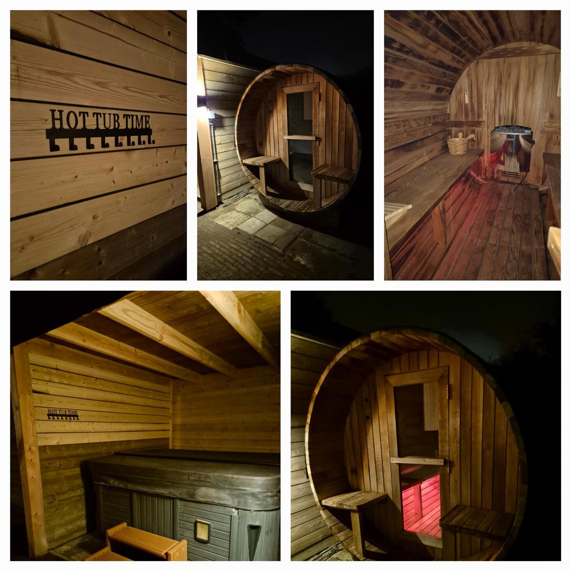 Luxe Boshuisje Met Prive Wellness & Jacuzzi Op De Veluwe Ermelo Luaran gambar
